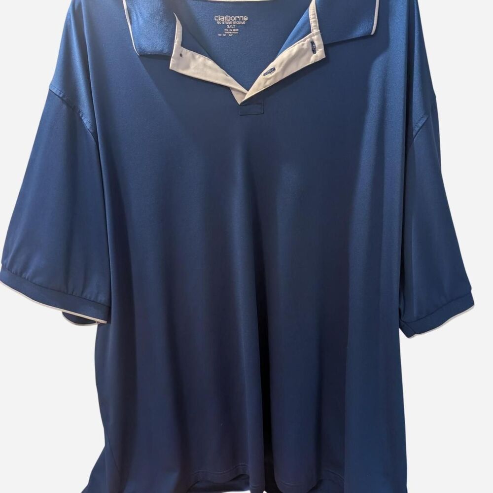 Liz-claiborne Men's Blue and Navy Polo-shirts
